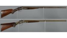 Two 10 Gauge Double Barrel Shotguns