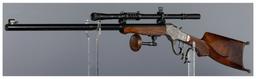 Two Factory Engraved Stevens Ideal Single Shot Rifles