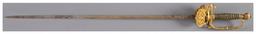 U.S. 1860 Staff & Field Sword, Presentation Etched Scabbard