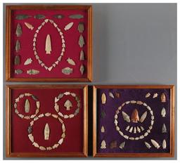 Over 200 Framed Stone Projectile Points