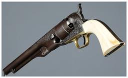 Engraved U.S. Civil War Colt Model 1860 Army Revolver