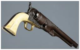 Engraved U.S. Civil War Colt Model 1860 Army Revolver
