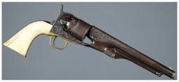 Engraved U.S. Civil War Colt Model 1860 Army Revolver