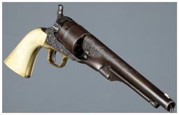 Engraved U.S. Civil War Colt Model 1860 Army Revolver