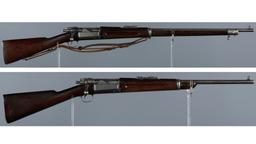 Two U.S. Springfield Krag-Jorgensen Bolt Action Longarms