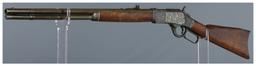 Antique Engraved Winchester Model 1873 Lever Action Rifle