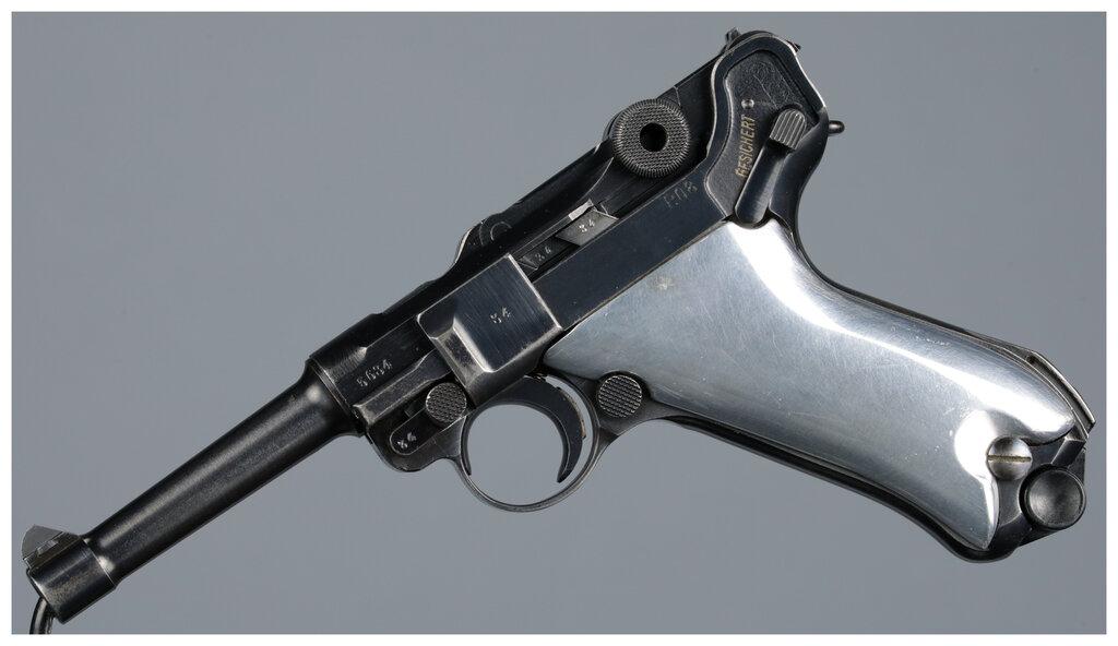German Mauser "byf" Code "42" Dated P.08 Luger Pistol