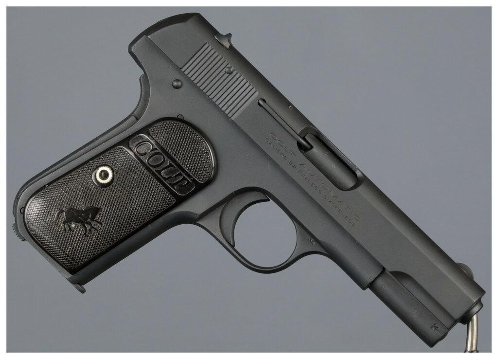 Two Colt Pocket Hammerless Pistols