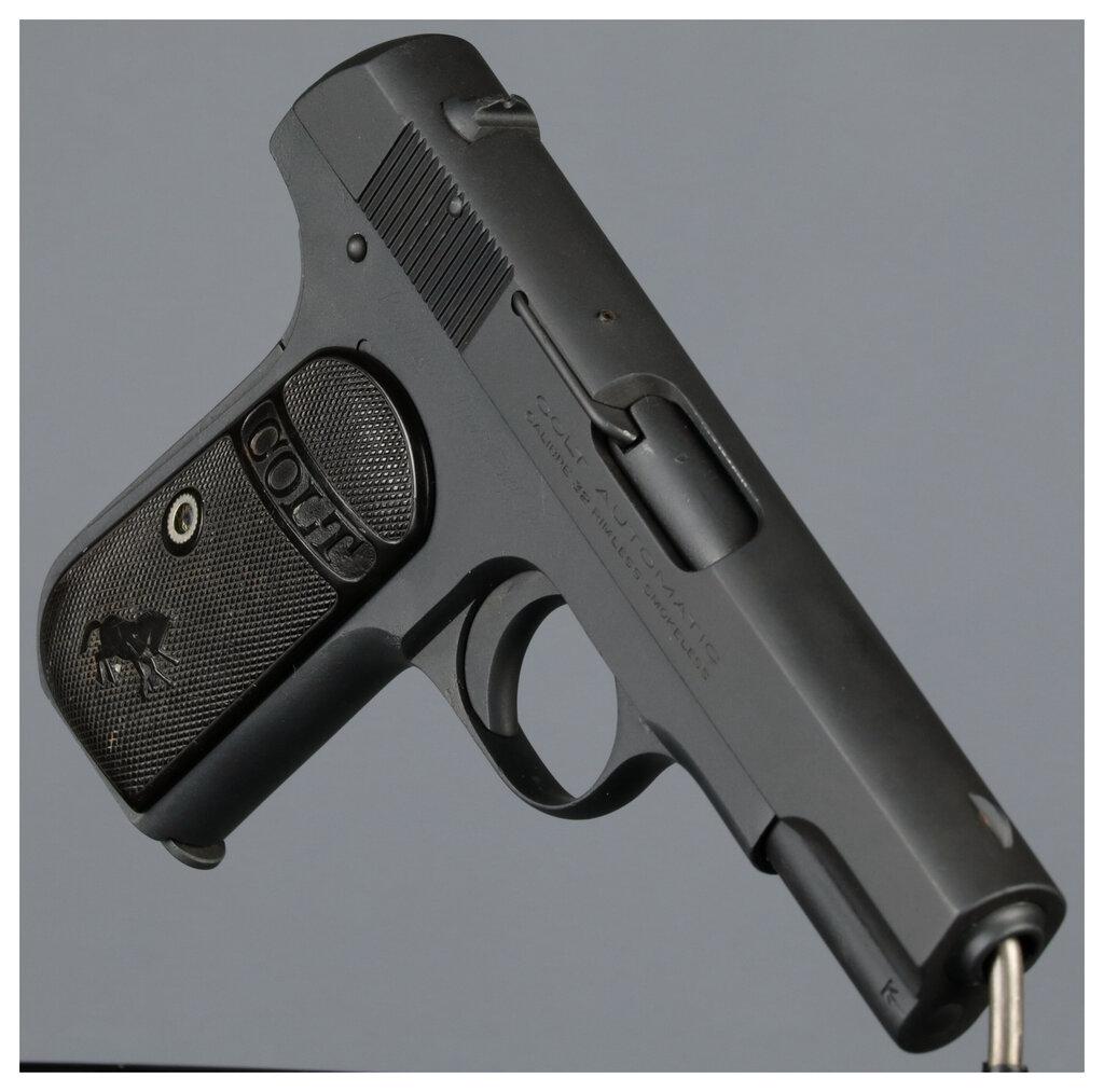 Two Colt Pocket Hammerless Pistols