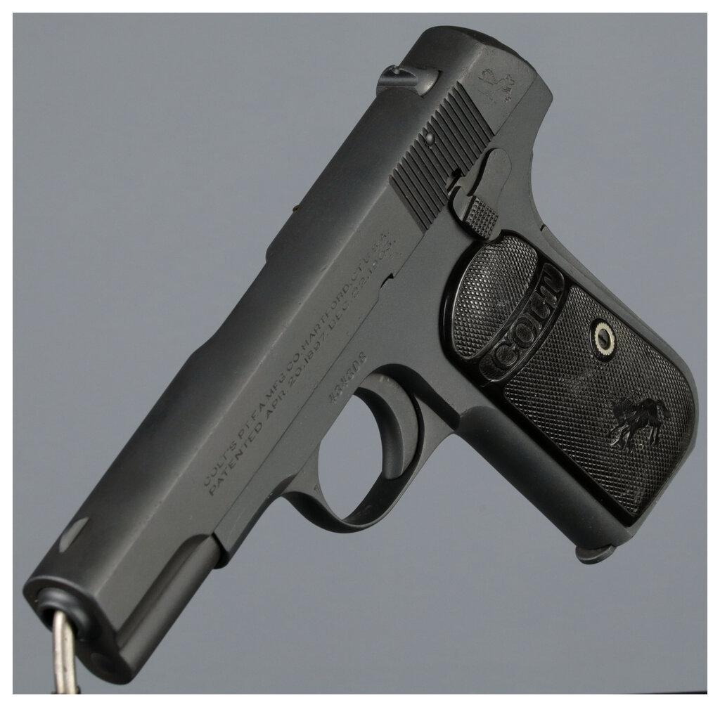 Two Colt Pocket Hammerless Pistols