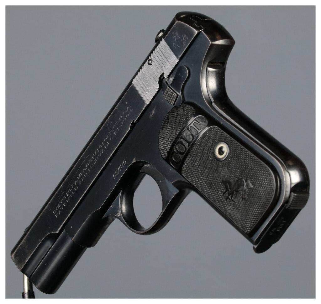 Two Colt Pocket Hammerless Pistols