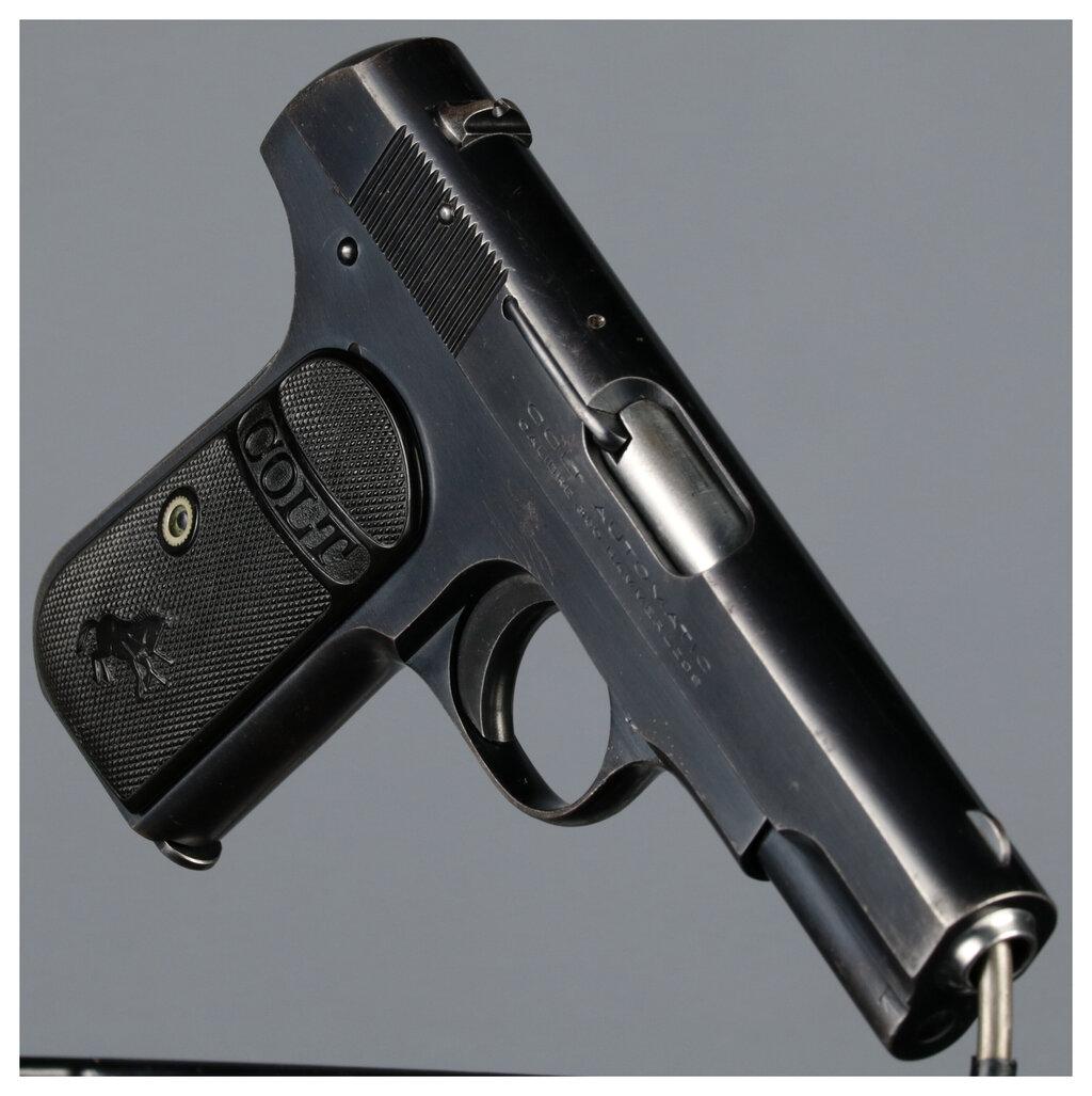 Two Colt Pocket Hammerless Pistols
