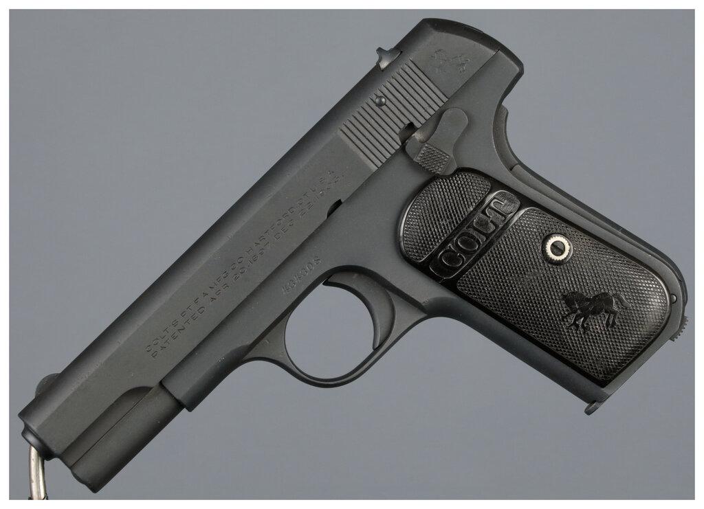 Two Colt Pocket Hammerless Pistols