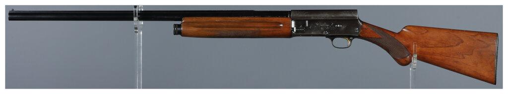 Two Belgian Browning Auto-5 Semi-Automatic Shotguns