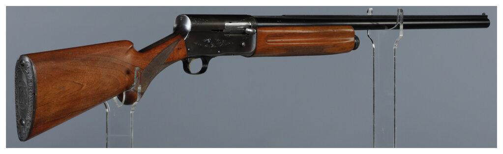 Two Belgian Browning Auto-5 Semi-Automatic Shotguns
