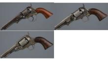 Three American Percussion Revolvers