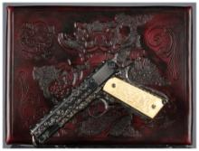 Engraved U.S. Remington-Rand Model 1911A1 Pistol