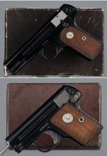 Two Colt Semi-Automatic Pistols with Boxes