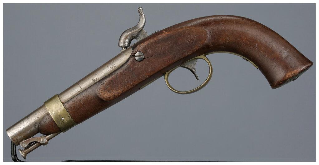 Pair of "Boxlock" Navy Model 1842 Percussion Pistols