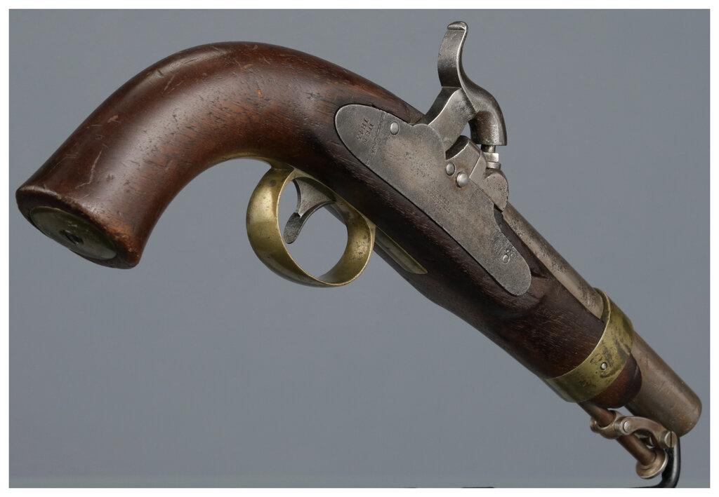 Pair of "Boxlock" Navy Model 1842 Percussion Pistols