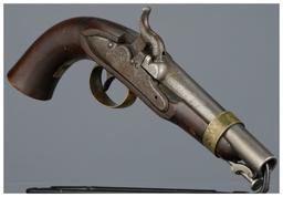 Pair of "Boxlock" Navy Model 1842 Percussion Pistols