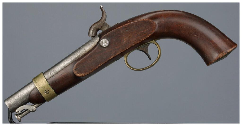 Pair of "Boxlock" Navy Model 1842 Percussion Pistols