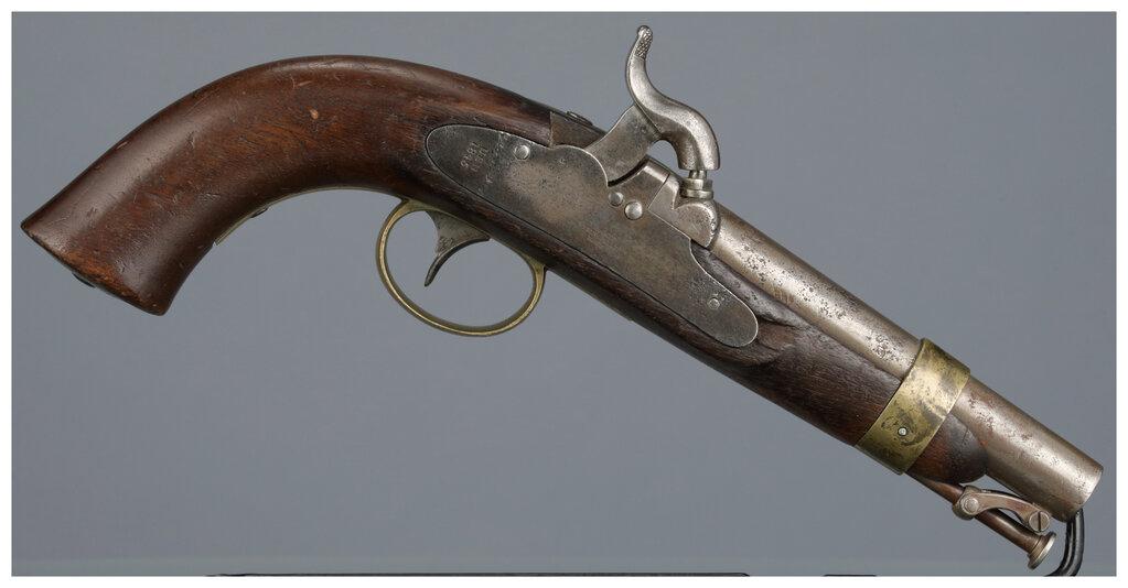 Pair of "Boxlock" Navy Model 1842 Percussion Pistols