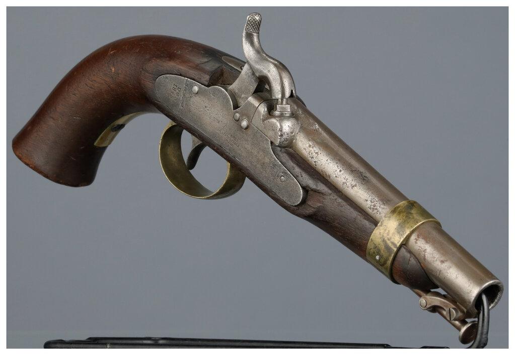 Pair of "Boxlock" Navy Model 1842 Percussion Pistols