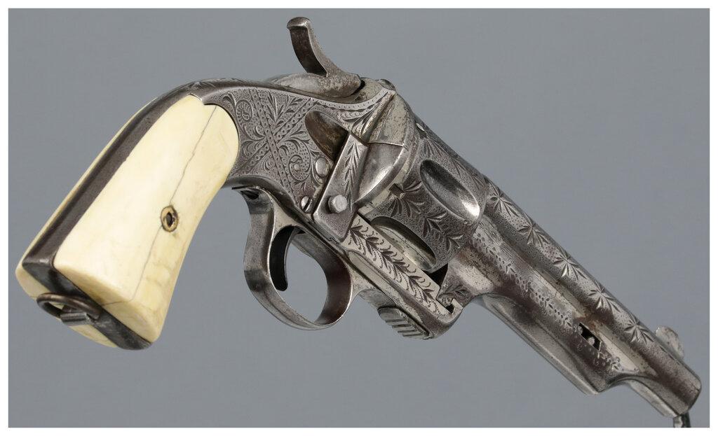 Engraved Merwin, Hulbert & Co Large Frame Single Action Revolver