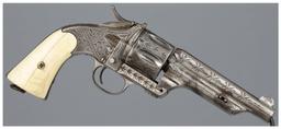 Engraved Merwin, Hulbert & Co Large Frame Single Action Revolver