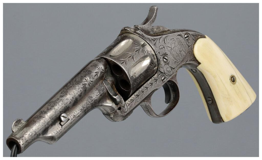 Engraved Merwin, Hulbert & Co Large Frame Single Action Revolver