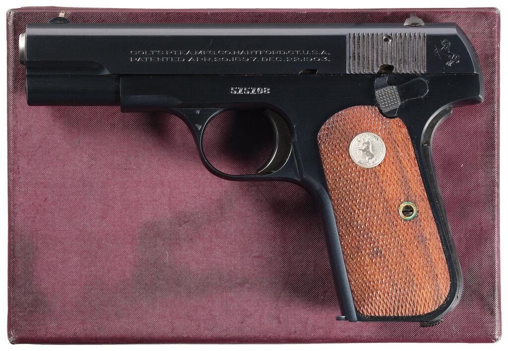 Pre-WWII Colt Model 1903 Pocket Hammerless Pistol