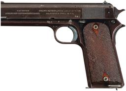 U.S. Colt Model 1907 Military Pistol Serial Number 9