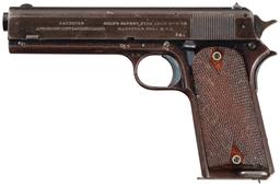 U.S. Colt Model 1907 Military Pistol Serial Number 9