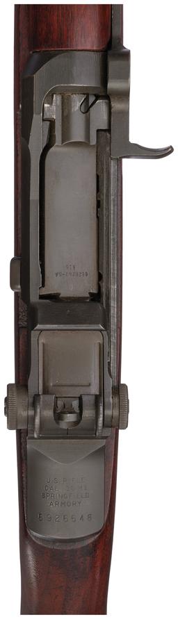 U.S. Springfield Armory Type 1 NM M1 Garand Rifle with Invoice