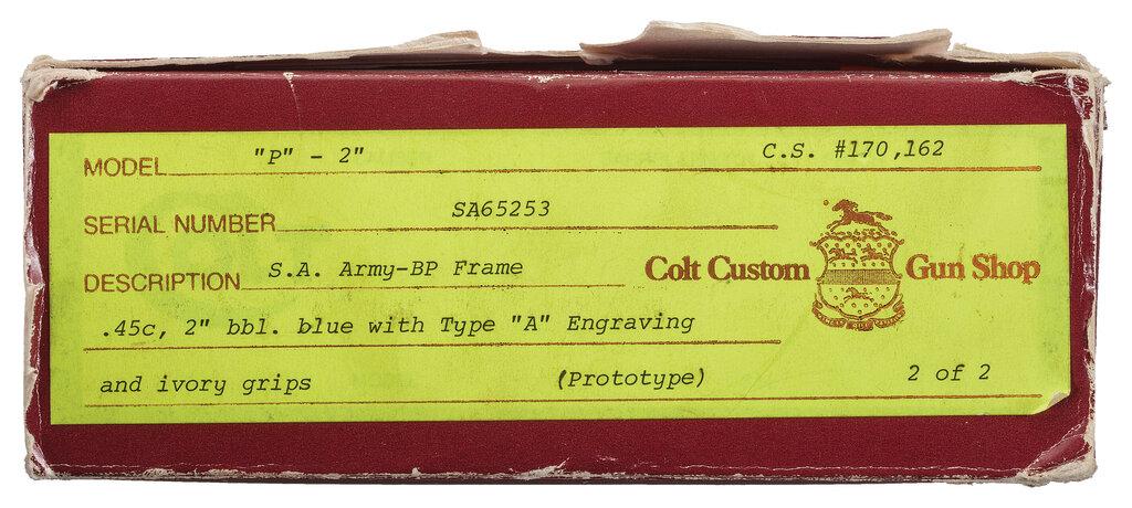 Pair of Colt "Custom Edition Prototype" SAA Revolvers
