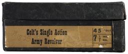 Second Generation Colt Single Action Army Revolver & Black Box