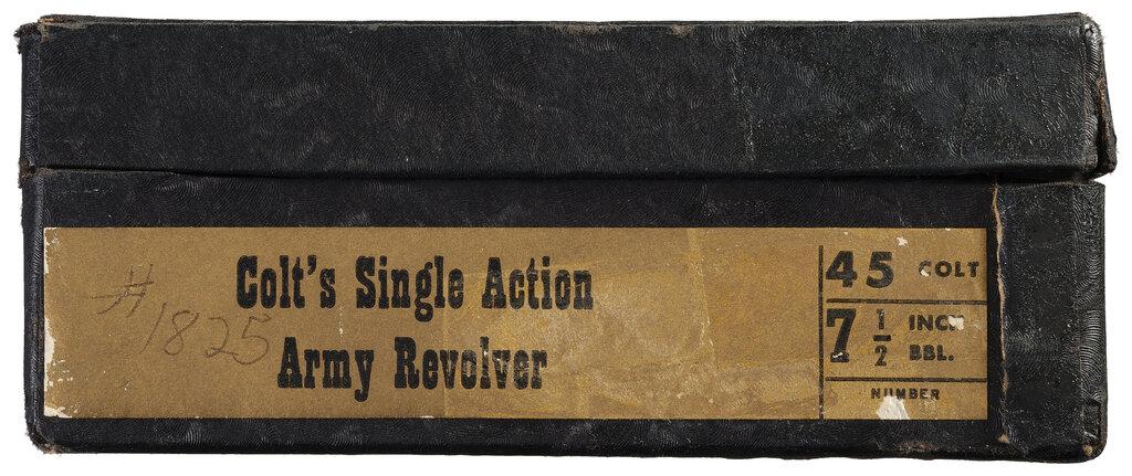 Second Generation Colt Single Action Army Revolver & Black Box