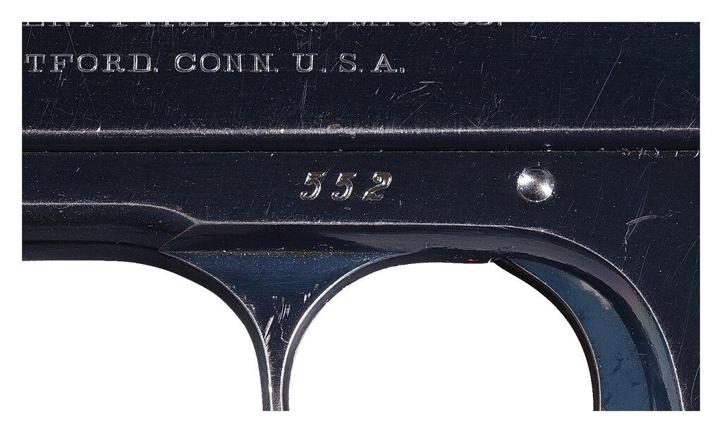 First Year Production Colt Model 1900 "Sight Safety" Pistol