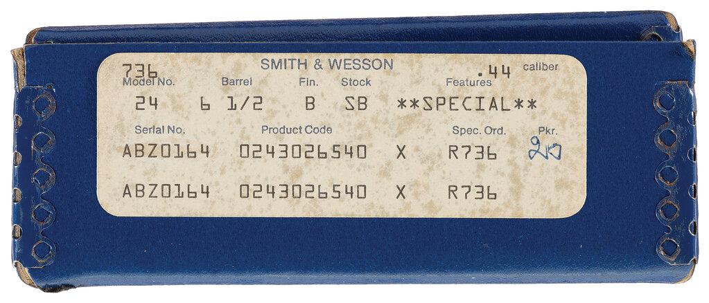 Hank Williams Jr. Presentation Smith & Wesson Model 24 Revolver
