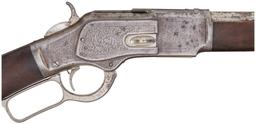 Engraved &  W.H. Tucker Inscribed Winchester Model 1873 Rifle