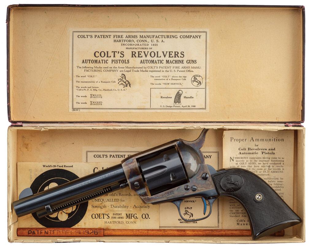 Colt Frontier Six Shooter Single Action Army with Box and Letter