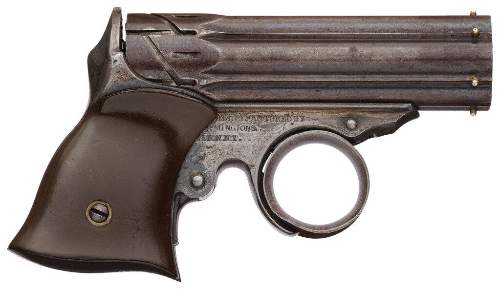 Remington Elliot's Patent Ring Trigger "Zig-Zag" Derringer