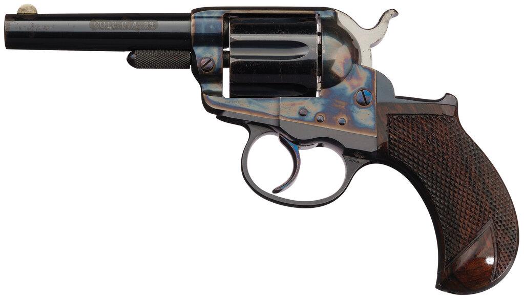 Colt Etched Panel Sheriff's Model 1877 Lightning Revolver