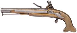 Pair of John Waters Brass Stock Highland Flintlock Belt Pistols