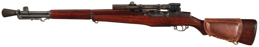WWII U.S. Springfield Armory M1C Sniper Rifle with M82 Scope