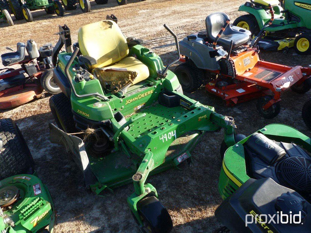 JOHN DEERE Z830A ZERO TURN MOWER (ODOMETER SHOWS: 1,959.4 HRS)