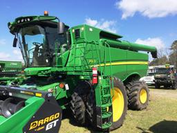 JOHN DEERE S670S STS COMBINE W/ 4WD DUALS/GREENSTART 3 SN# 0201010307115 (H