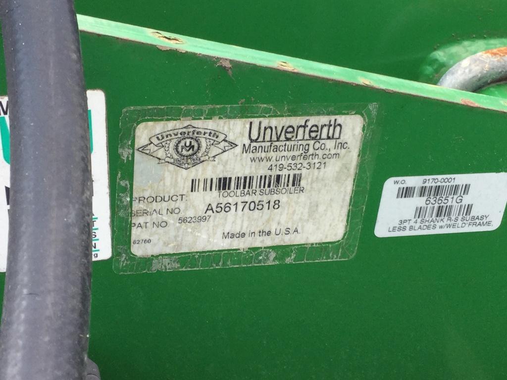 UNVERFERTH 330 RIPPER-STRIPPER 6-ROW 38'' SN# A56170518