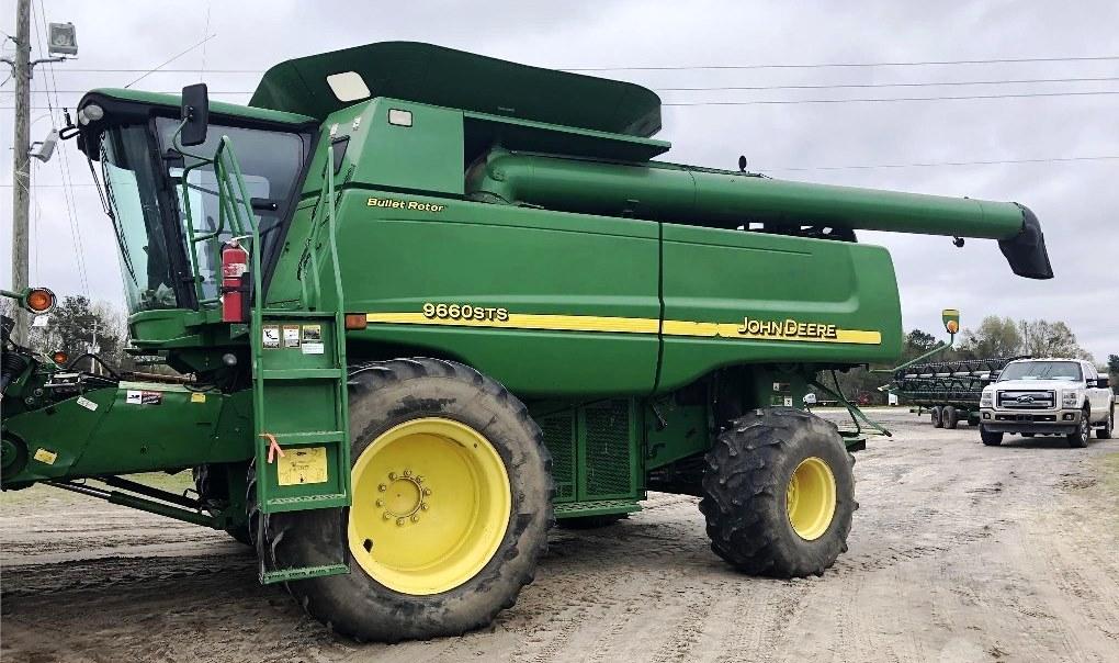 JOHN DEERE 9660 STS COMBINE 4WD DUALS SN# H096605721329